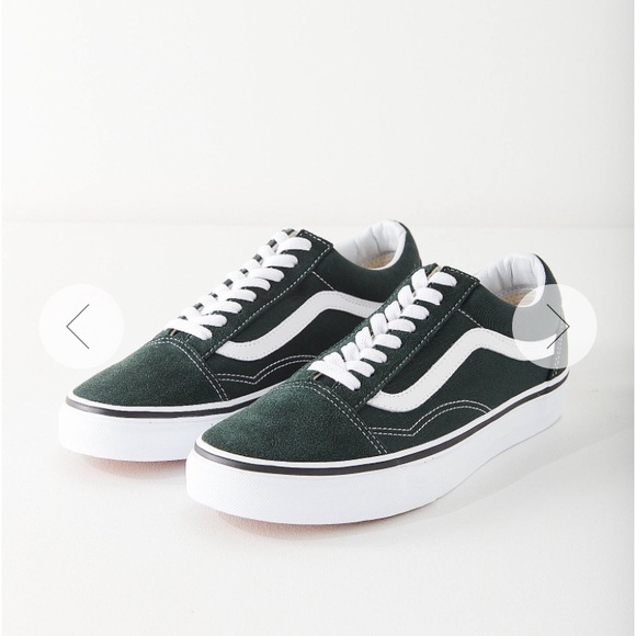 dark green vans shoes